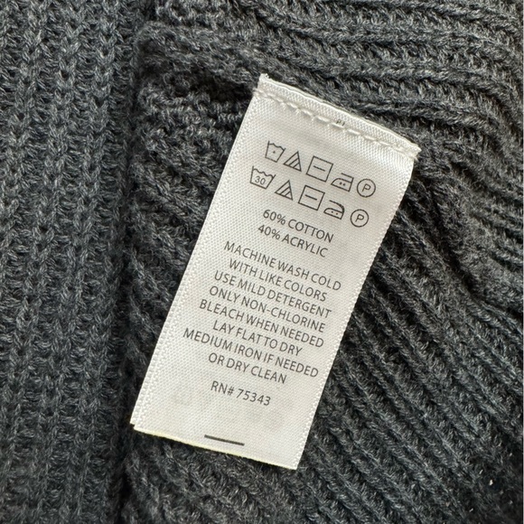 Anthropologie Ruby Moon gray knit long sleeve sweater skater dress size m - Picture 11 of 11